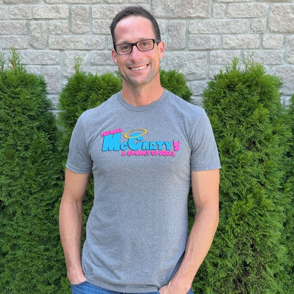 Kevin wearing the Spooky Special T-Shirt outside